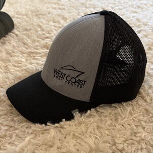 Black and Gray Trucker west coast boat center Hat